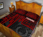 Pohnpei Quilt Bed Set - Pohnpei Seal In Heartbeat Patterns Style (Red) 4