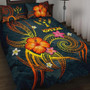 Kosrae Polynesian Quilt Bed Set - Legend of Kosrae (Blue) 1