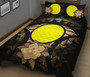 Palau Polynesian Quilt Bed Set Hibiscus Gold 2