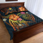 Papua New Guinea Polynesian Personalised Quilt Bed Set - Legend of Papua New Guinea (Blue) 5