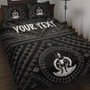 Vanuatu Personalised Quilt Bed Set - Vanuatu Seal With Polynesian Tattoo Style 1
