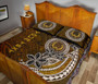 Pohnpei Custom Personalised Quilt Bed Sets - Polynesian Boar Tusk 3