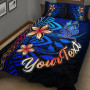 New Caledonia Custom Personalised Quilt Bed Set - Vintage Tribal Mountain 2