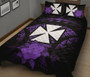 Wallis And Futuna Polynesian Quilt Bed Set Hibiscus Purple 2