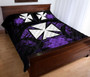 Wallis And Futuna Polynesian Quilt Bed Set Hibiscus Purple 3