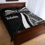 Tokelau Quilt Bet Set - White Polynesian Tentacle Tribal Pattern 3