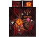 Kosrae Polynesian Quilt Bed Set - Legend of Kosrae (Red) 5