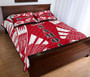 Samoa Quilt Bed Set - Samoa Coat Of Arms Polynesian Red Tattoo Style 4