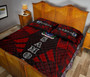 Samoa Quilt Bed Set - Samoa Coat Of Arms Polynesian Red Tattoo Style 5