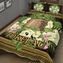 Tokelau Quilt Bed Set - Polynesian Gold Patterns Collection 2