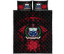 Samoa Polynesian Quilt Bed Set Hibiscus Red 5
