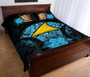 Tokelau Polynesian Quilt Bed Set Hibiscus Blue 3