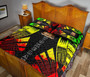 Tokelau Quilt Bed Set - Tokelau Coat Of Arms Reggae Tattoo Style 5