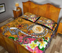 FSM Quilt Bed Set - Turtle Plumeria (Gold) 4