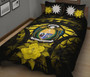 Nauru Polynesian Quilt Bed Set Hibiscus Yellow 2