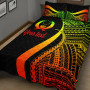 Pohnpei Custom Personalised Quilt Bet Set - Reggae Polynesian Tentacle Tribal Pattern 2