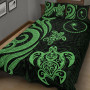 Chuuk Quilt Bed Set - Green Tentacle Turtle 2