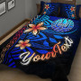 Tahiti Custom Personalised Quilt Bed Set - Vintage Tribal Mountain 2