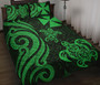Wallis and Futuna Quilt Bed Set - Green Tentacle Turtle 1