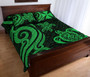 Wallis and Futuna Quilt Bed Set - Green Tentacle Turtle 3