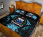 Samoa Polynesian Quilt Bed Set Hibiscus Blue 4