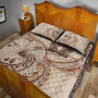 Papua New Guinea Quilt Bed Set - Hibiscus Flowers Vintage Style 3