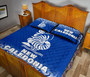 New Caledonia Quilt Bed Set - New Caledonia Coat Of Arms Polynesian Tattoo Blue Fog Style 5