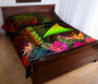 Tokelau Polynesian Personalised Quilt Bed Set - Hibiscus and Banana Leaves 3
