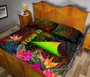 Tokelau Polynesian Personalised Quilt Bed Set - Hibiscus and Banana Leaves 4
