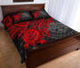 Federated States Of Micronesia Quilt Bed Set - Federated States Of Micronesia Seal & Red Turtle Hibiscus 3
