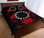 Cook Islands Polynesian Quilt Bed Set Hibiscus Red 3