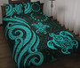 Cook Islands Quilt Bed Set - Turquoise Tentacle Turtle 1