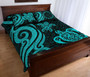 Cook Islands Quilt Bed Set - Turquoise Tentacle Turtle 3