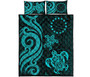 Cook Islands Quilt Bed Set - Turquoise Tentacle Turtle 5