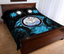 Marshall Islands Polynesian Quilt Bed Set Hibiscus Blue 3