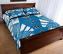 Northern Mariana Islands Quilt Bed Set - Northern Mariana Islands Seal & Polynesian White Tattoo Style 4