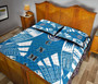 Northern Mariana Islands Quilt Bed Set - Northern Mariana Islands Seal & Polynesian White Tattoo Style 5