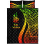 New Caledonia Quilt Bet Set - Reggae Polynesian Tentacle Tribal Pattern 5