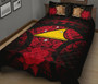 Tokelau Polynesian Quilt Bed Set Hibiscus Red 2