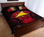 Tokelau Polynesian Quilt Bed Set Hibiscus Red 3