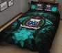 Samoa Polynesian Quilt Bed Set Hibiscus Turquoise 2