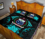 Samoa Polynesian Quilt Bed Set Hibiscus Turquoise 4