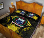 Samoa Polynesian Quilt Bed Set Hibiscus Yellow 4