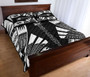 New Caledonia Quilt Bed Set - New Caledonia Coat Of Arms & Polynesian White Tattoo Style 4