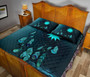 Nauru Polynesian Quilt Bed Set Dreamcatcher Blue 4