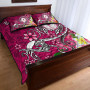 Kosrae Custom Personalised Quilt Bed Set - Turtle Plumeria (Pink) 1