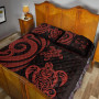 Fiji Quilt Bed Set - Red Tentacle Turtle Crest 4
