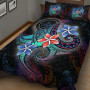 Palau Quilt Bed Set - Plumeria Flowers Style 2