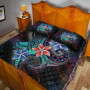 Palau Quilt Bed Set - Plumeria Flowers Style 4