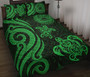 American Samoa Quilt Bed Set - Green Tentacle Turtle 1